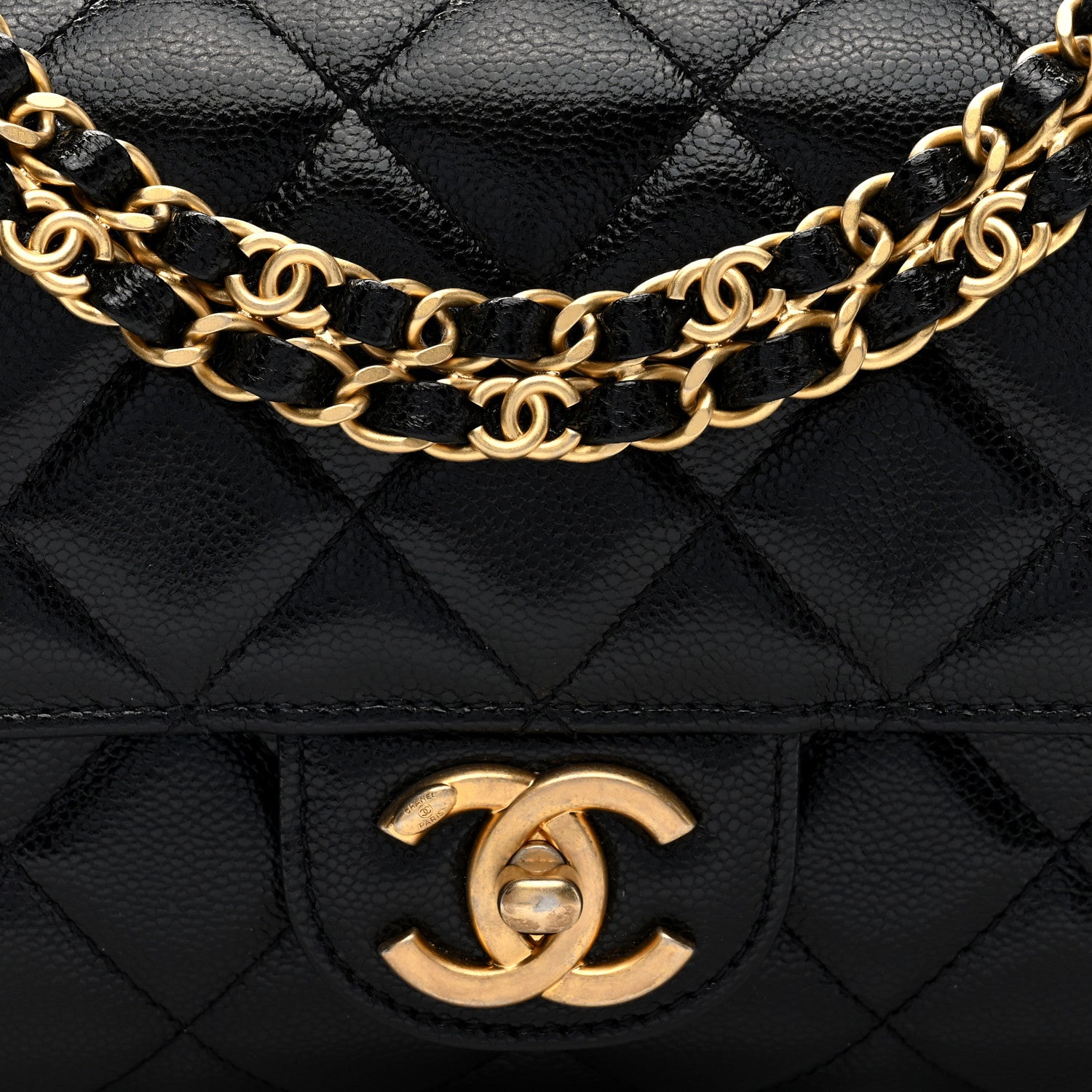 Chanel Caviar Quilted Small Coco First Flap Black 8 of 10