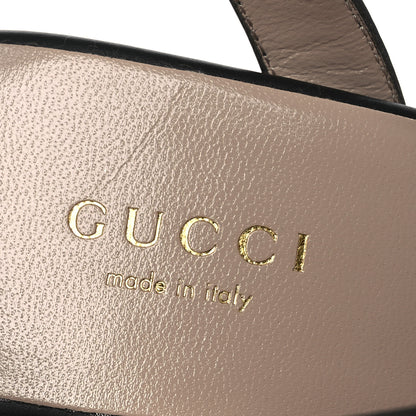 Gucci Nappa Matelasse GG Marmont Slingback Platform 45/130mm Espadrille Wedges 36 Black 9 of 11