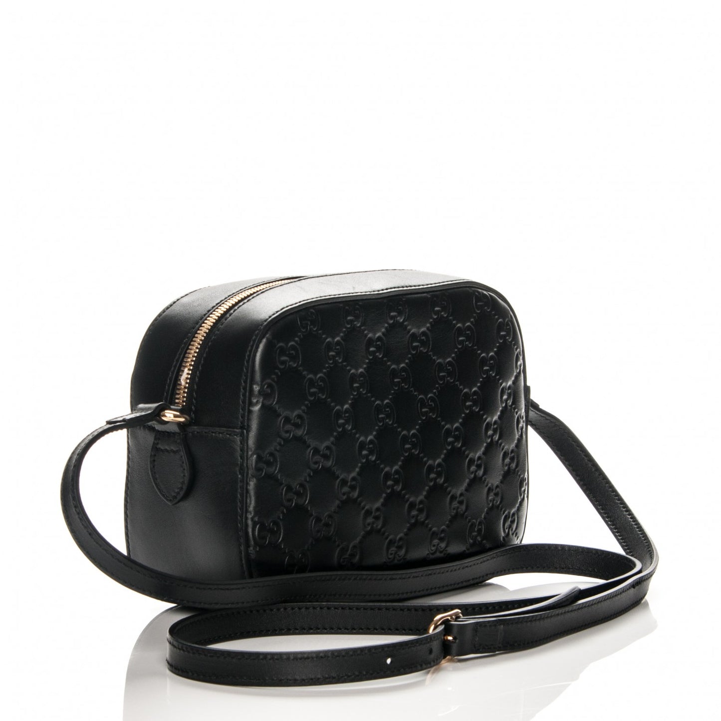 Guccissima Signature Small Camera Bag Black
