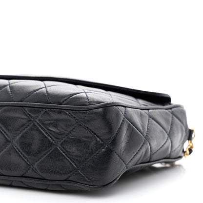 Chanel Lambskin Quilted Tassel Camera Case Navy 11 of 11