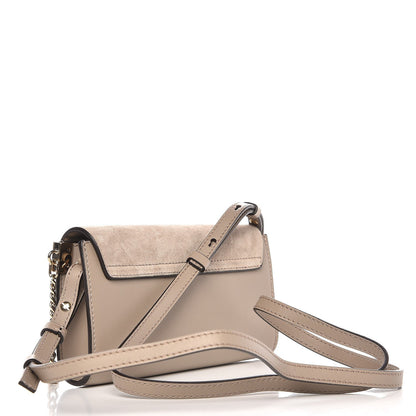 Chloe Suede Calfskin Faye Wallet On Strap Motty Grey 3 of 7