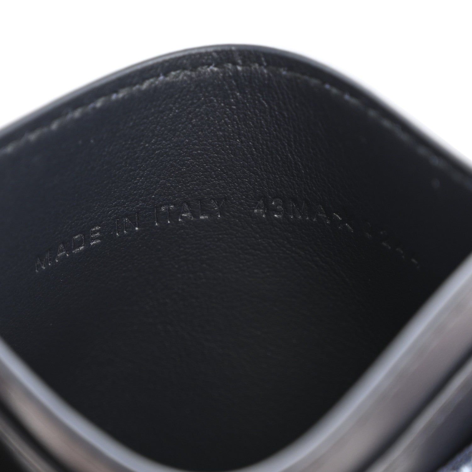 Christian Dior Denim Jacquard Oblique Calfskin 30 Montaigne Freesia Card Holder Blue 14 of 14