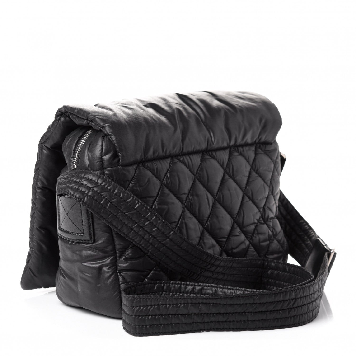 Chanel Nylon Small Coco Cocoon Messenger Bag Black 2 of 5