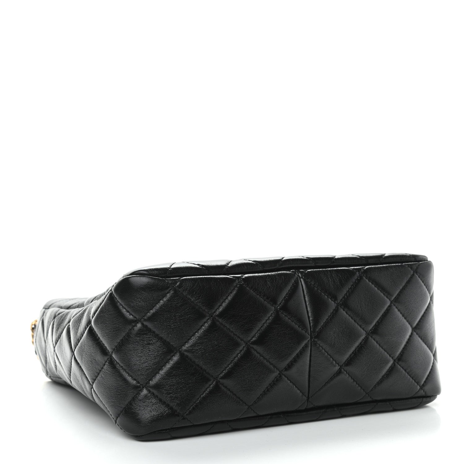 Chanel Lambskin Quilted Hobo Black 4 of 11