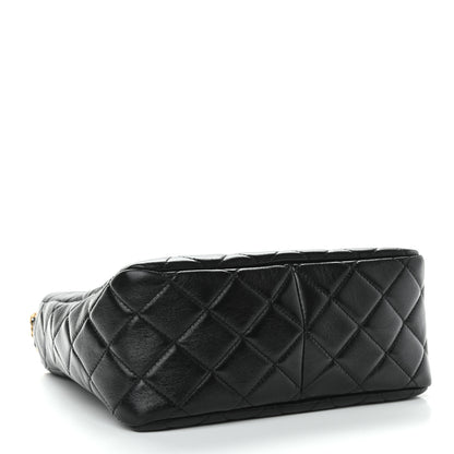 Chanel Lambskin Quilted Hobo Black 4 of 11