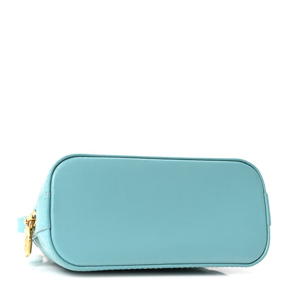 Louis Vuitton Lambskin Malletage Alma Nano Lagoon Blue 4 of 9