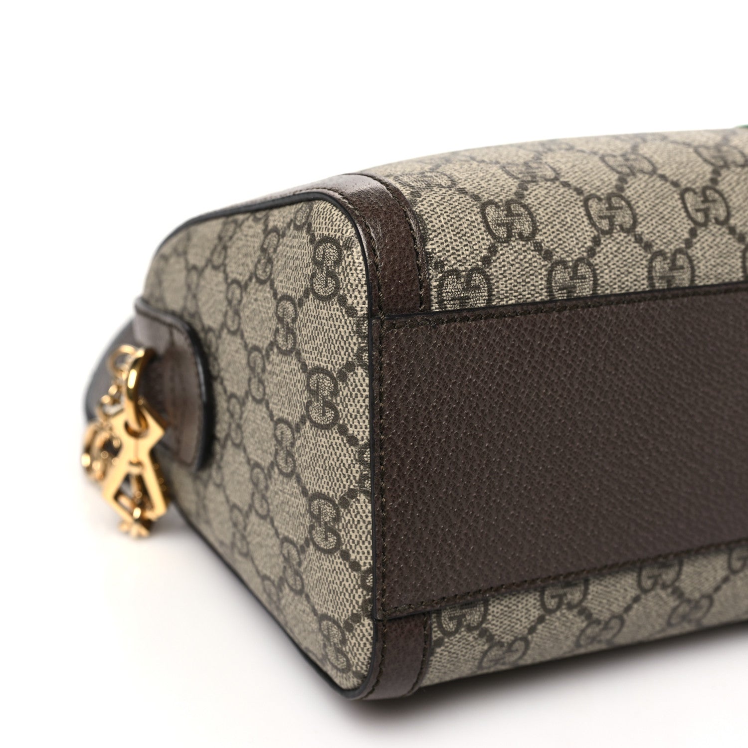 Gucci GG Supreme Monogram Web Medium Ophidia Boston Beige Ebony New Acero 9 of 10