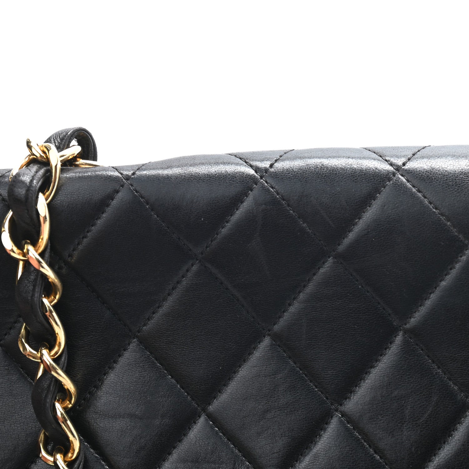 Chanel Lambskin Quilted XL Jumbo Single Flap Black 12 of 13