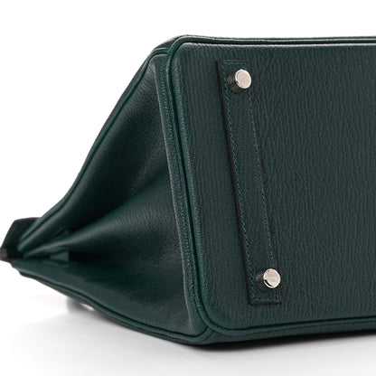 Hermes Chevre de Coromandel Birkin 30 Vert Cypress 9 of 12