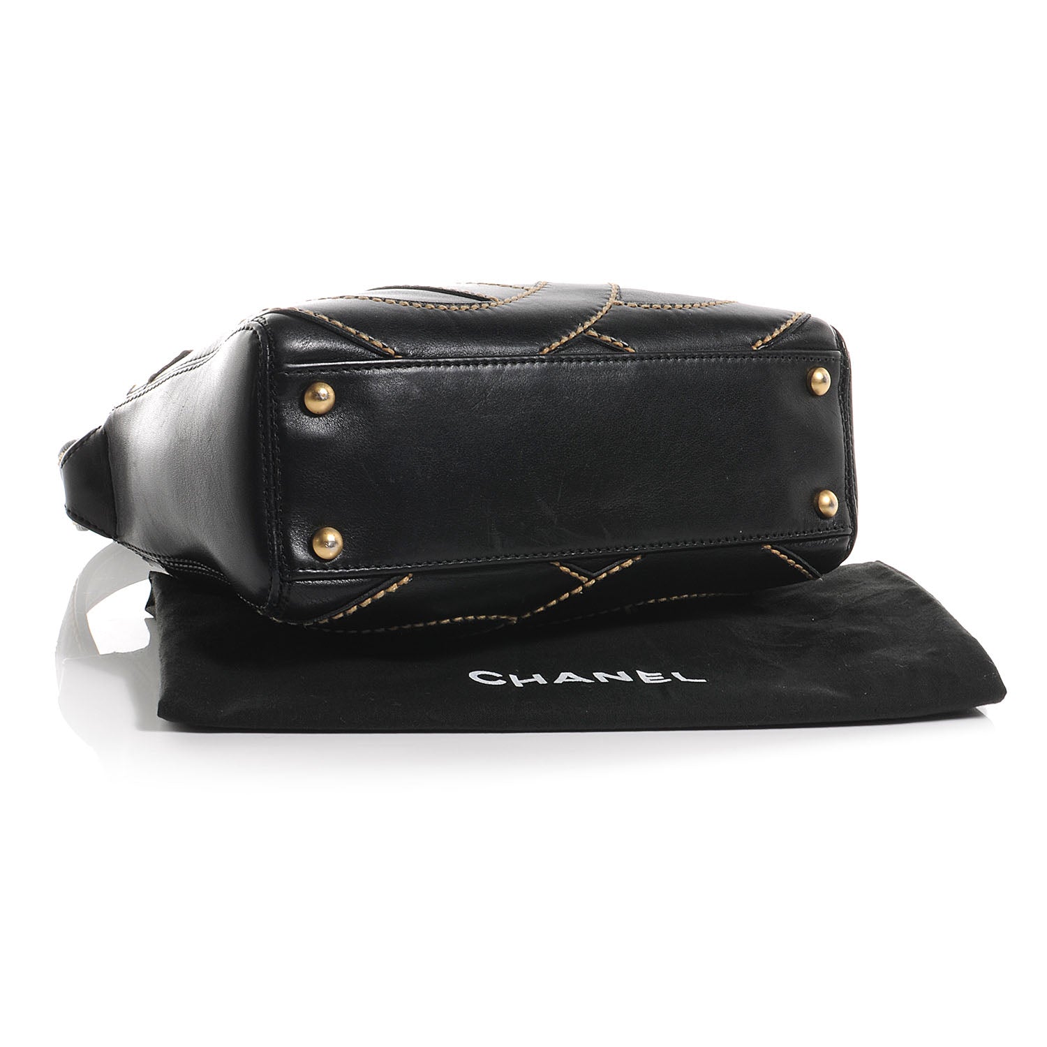 Chanel Caviar CC Stitched Small Hobo Black 4 of 7