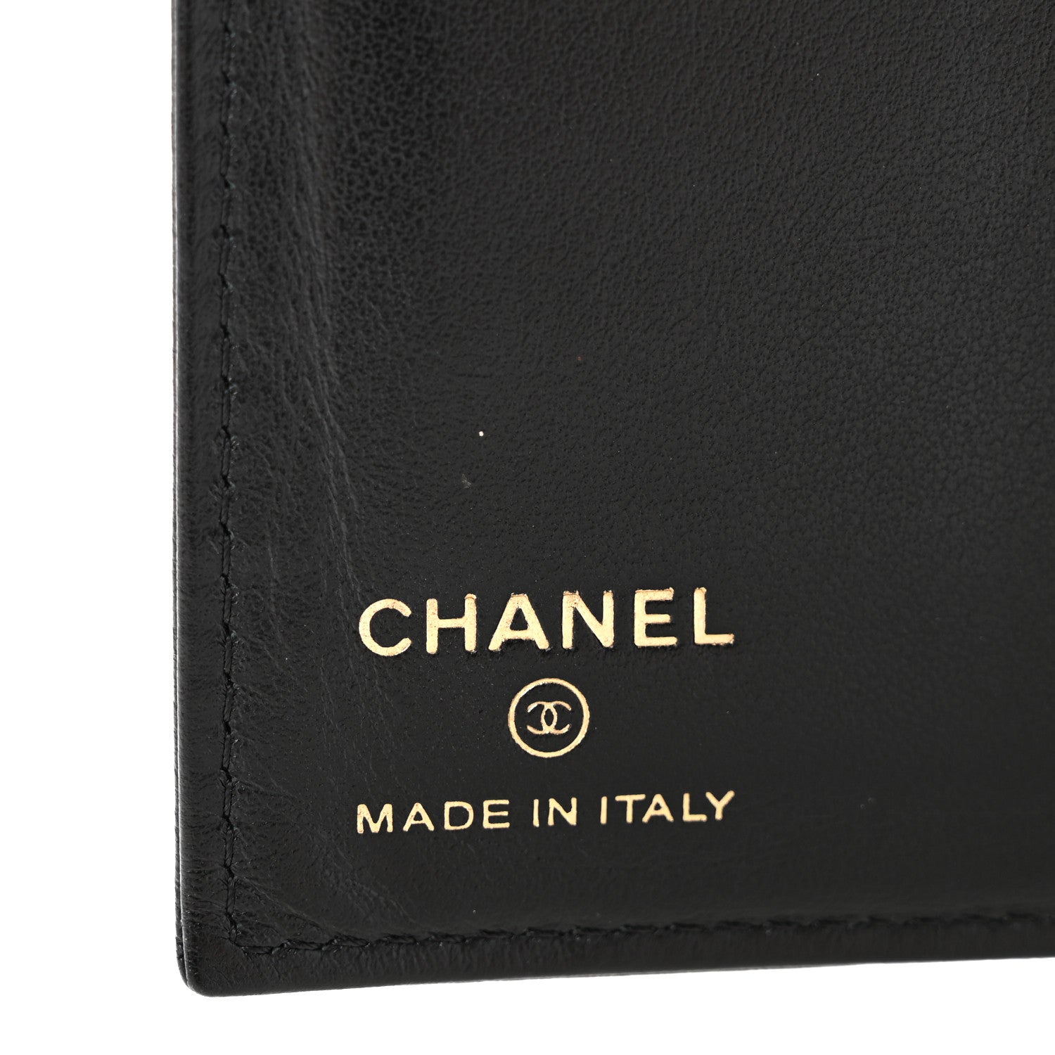 Chanel Grained Calfskin CC Passport Holder Wallet Black 6 of 11