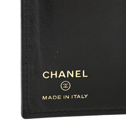 Chanel Grained Calfskin CC Passport Holder Wallet Black 6 of 11
