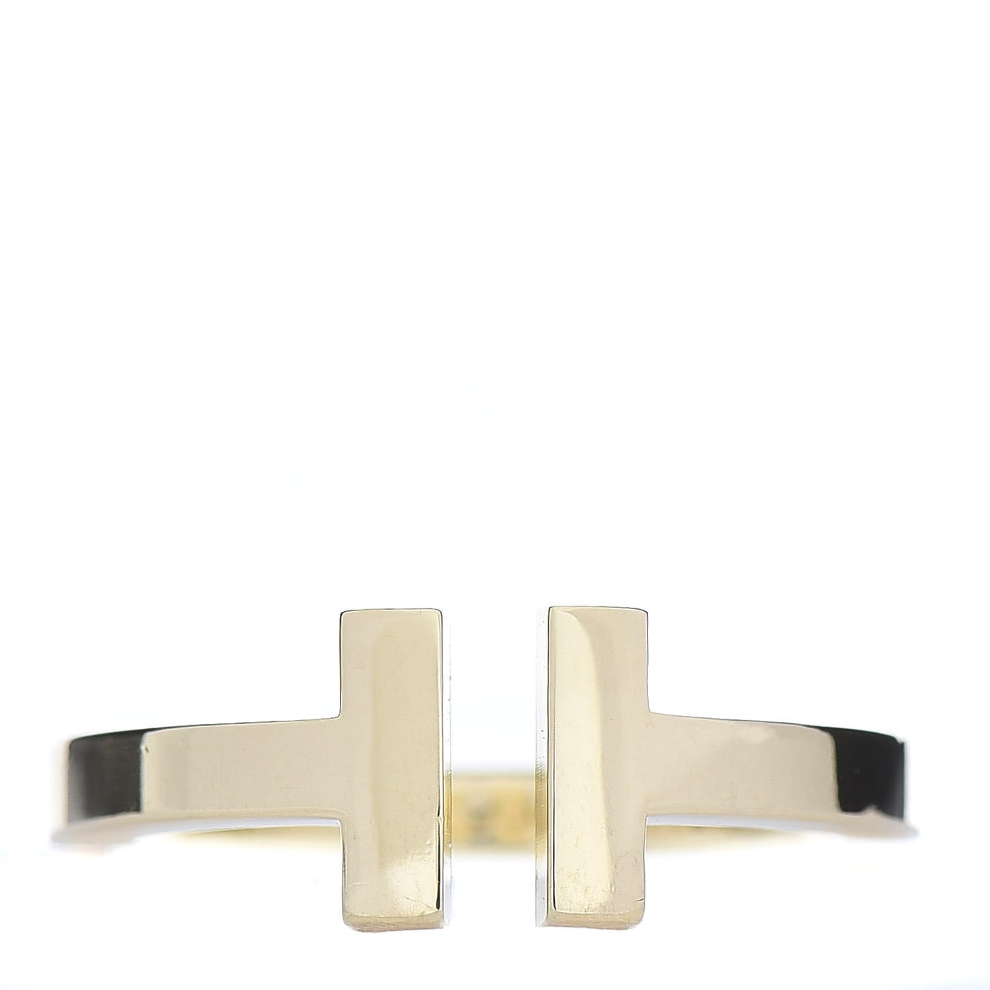 18K Yellow Gold T Square Ring 53 6.25