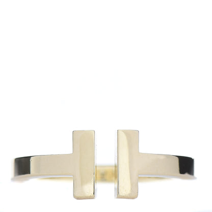 Tiffany 18K Yellow Gold T Square Ring 53 6.25 1 of 4