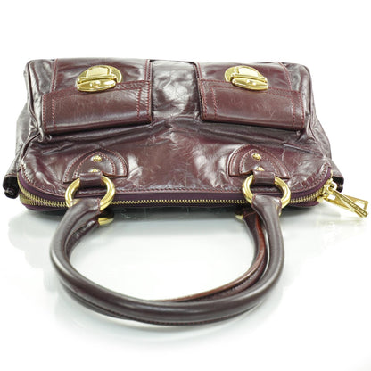 Marc Jacobs Leather Blake Satchel Plum 5 of 11