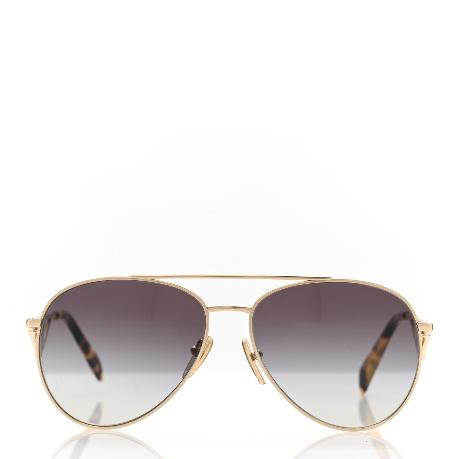 Prada Aviator Sunglasses SPR 73Z Gold Tortoise 2 of 8