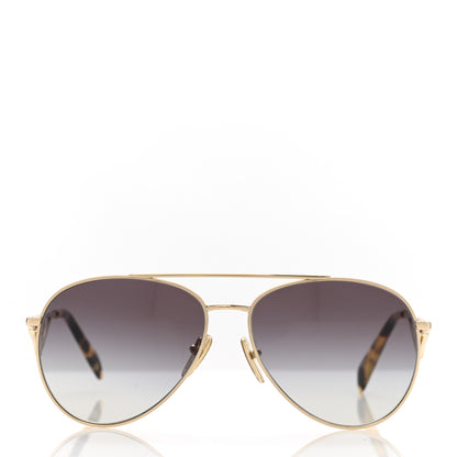 Prada Aviator Sunglasses SPR 73Z Gold Tortoise 2 of 8