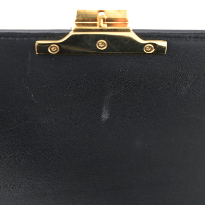 Celine Shiny Calfskin Medium Triomphe Black 12 of 14