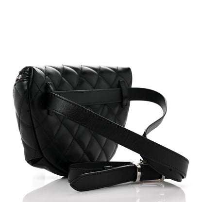 Chanel Lambskin Quilted Waist Belt Bag Black 2 of 8