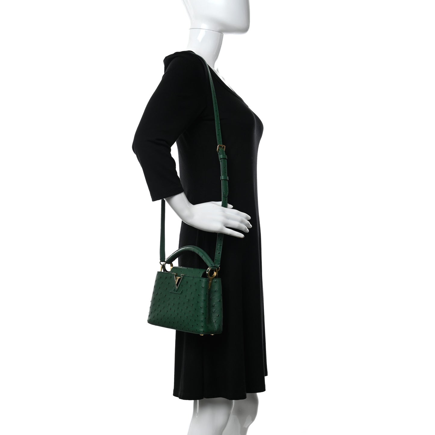 Ostrich Capucines Mini Mint