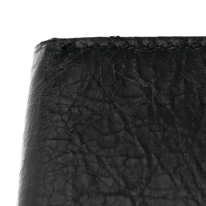 Balenciaga Agneau Arena Classic Silver Hardware Mini Wallet Black 9 of 10