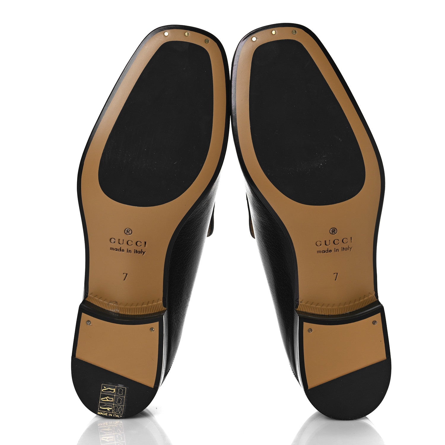 Gucci Goatskin Mens Horsebit Loafers 7 Black 7 of 11