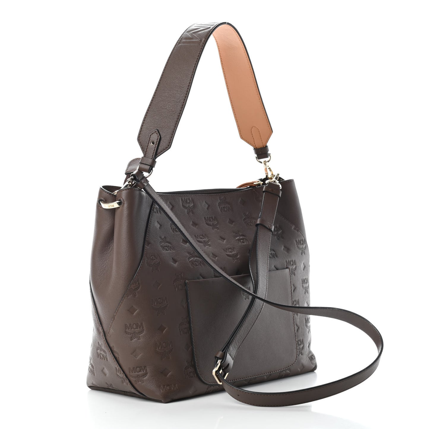 Calfskin Ottomar Monogram Medium Klara Hobo Chestnut