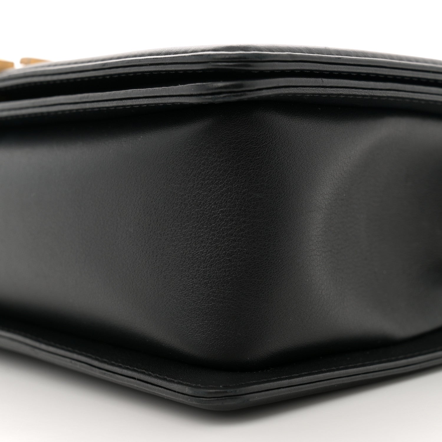 Chanel Calfskin Chevron Quilted New Medium Boy Flap Black 9 of 10