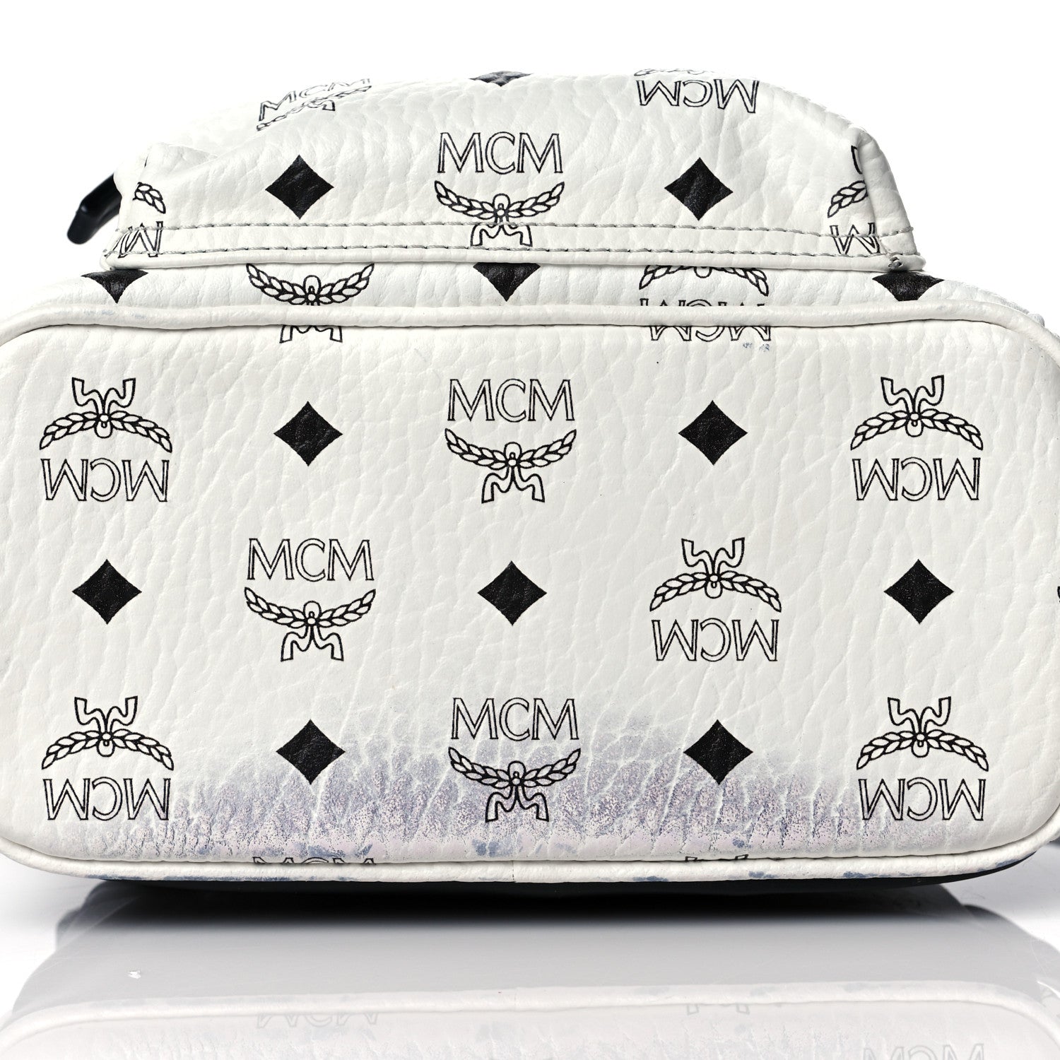 MCM Visetos Side Stud Mini Stark Backpack White 11 of 11