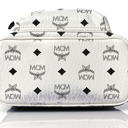 MCM Visetos Side Stud Mini Stark Backpack White 11 of 11