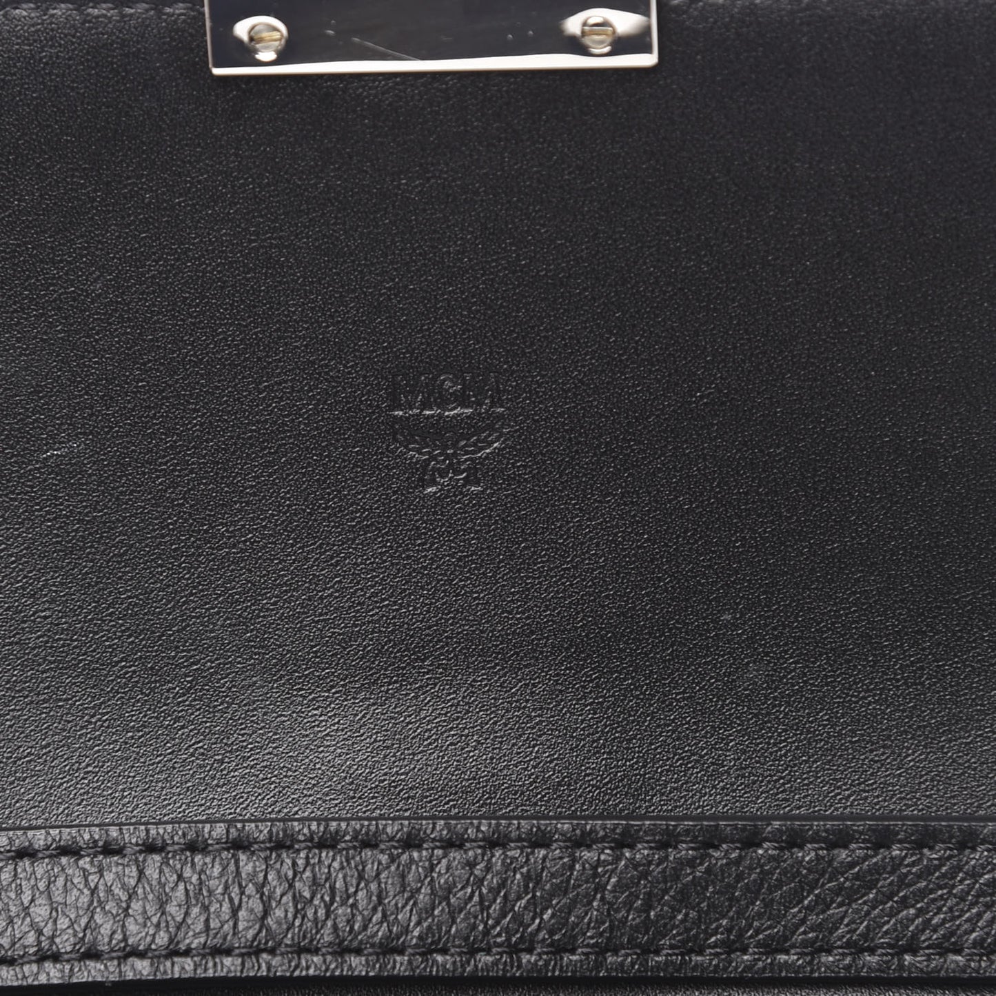 Calfskin Large Karoline Crossbody Wallet Black