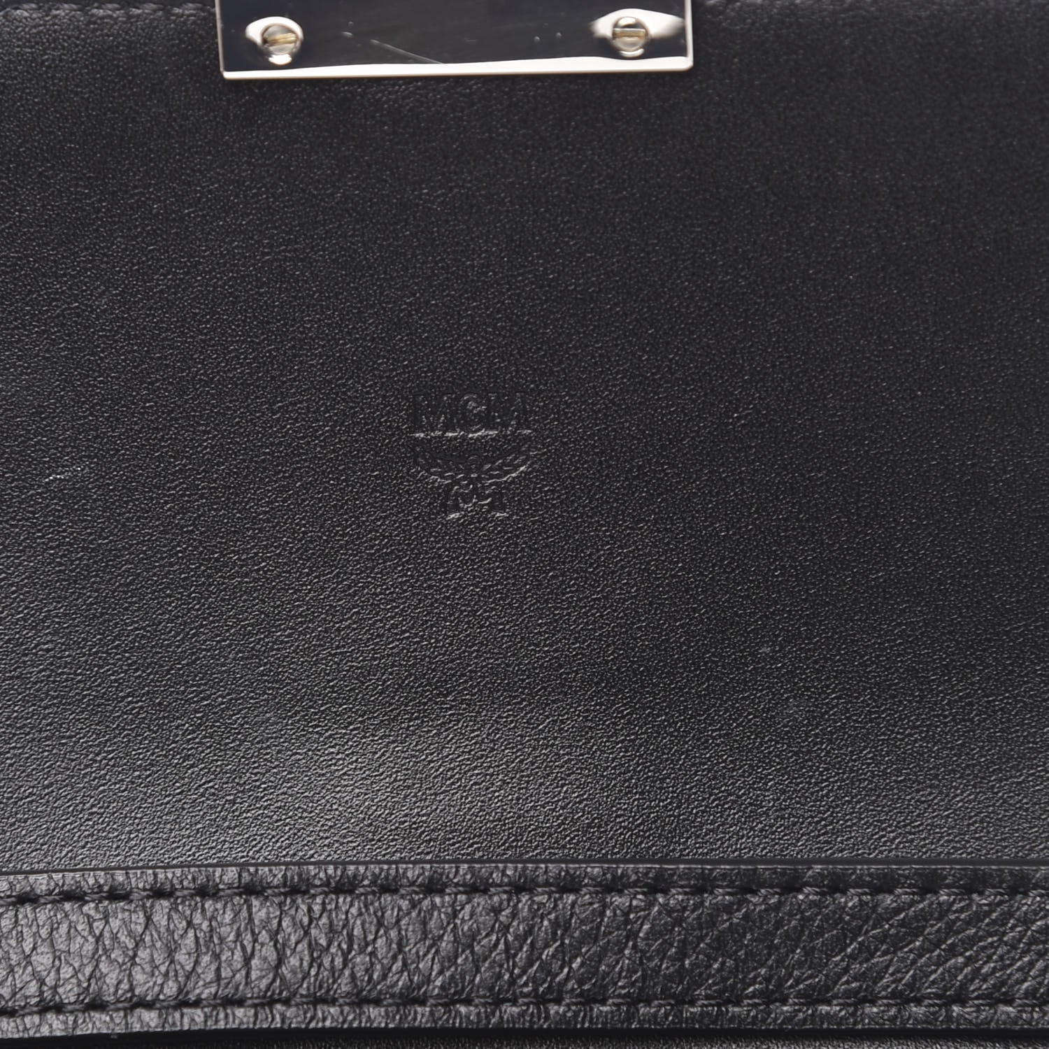 MCM Calfskin Large Karoline Crossbody Wallet Black 6 of 9