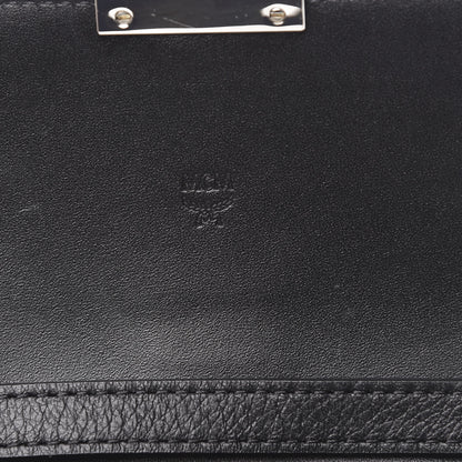 MCM Calfskin Large Karoline Crossbody Wallet Black 6 of 9