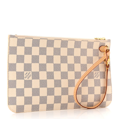 Louis Vuitton Damier Azur Neverfull MM GM Pochette 3 of 11