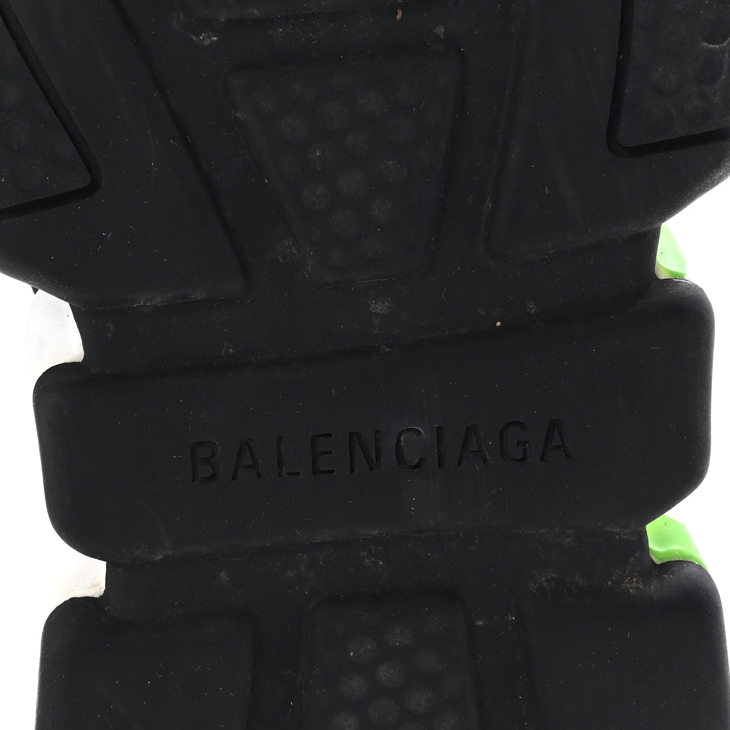 Balenciaga Knit Womens Speed Lace Up Graffiti Sneakers 36 Black White Fluo Green 8 of 10