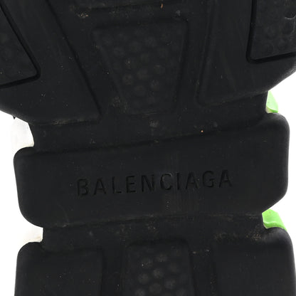 Balenciaga Knit Womens Speed Lace Up Graffiti Sneakers 36 Black White Fluo Green 8 of 10