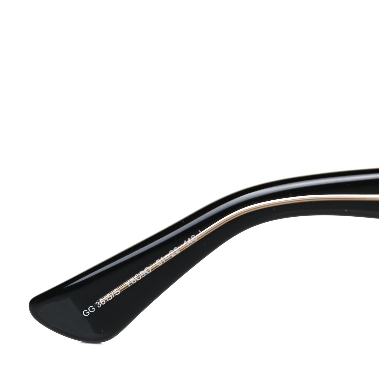 Acetate Round GG Sunglasses GG3815S Black