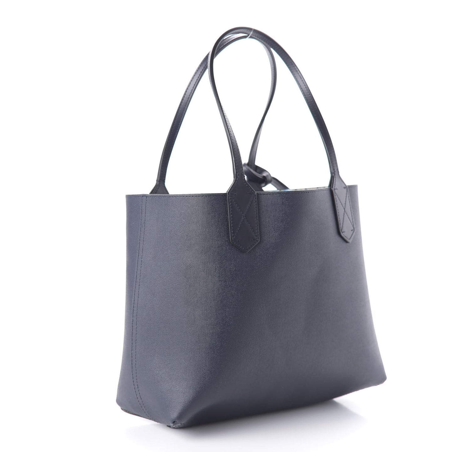GG Supreme Monogram Blooms Small Reversible Tote Beige Blue Navy