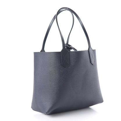 Gucci GG Supreme Monogram Blooms Small Reversible Tote Beige Blue Navy 11 of 16
