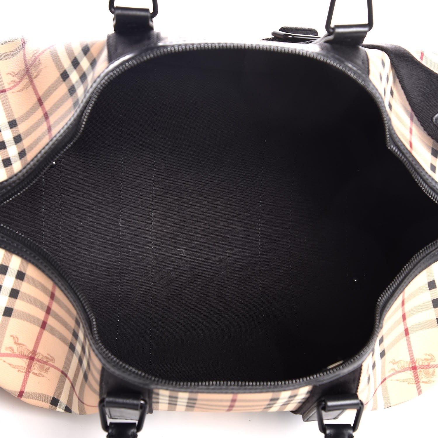 Burberry Haymarket Check Duffle Bag Black 6 of 8
