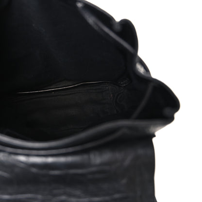 Saint Laurent Crocodile Embossed Lambskin Festival Backpack Black 5 of 10