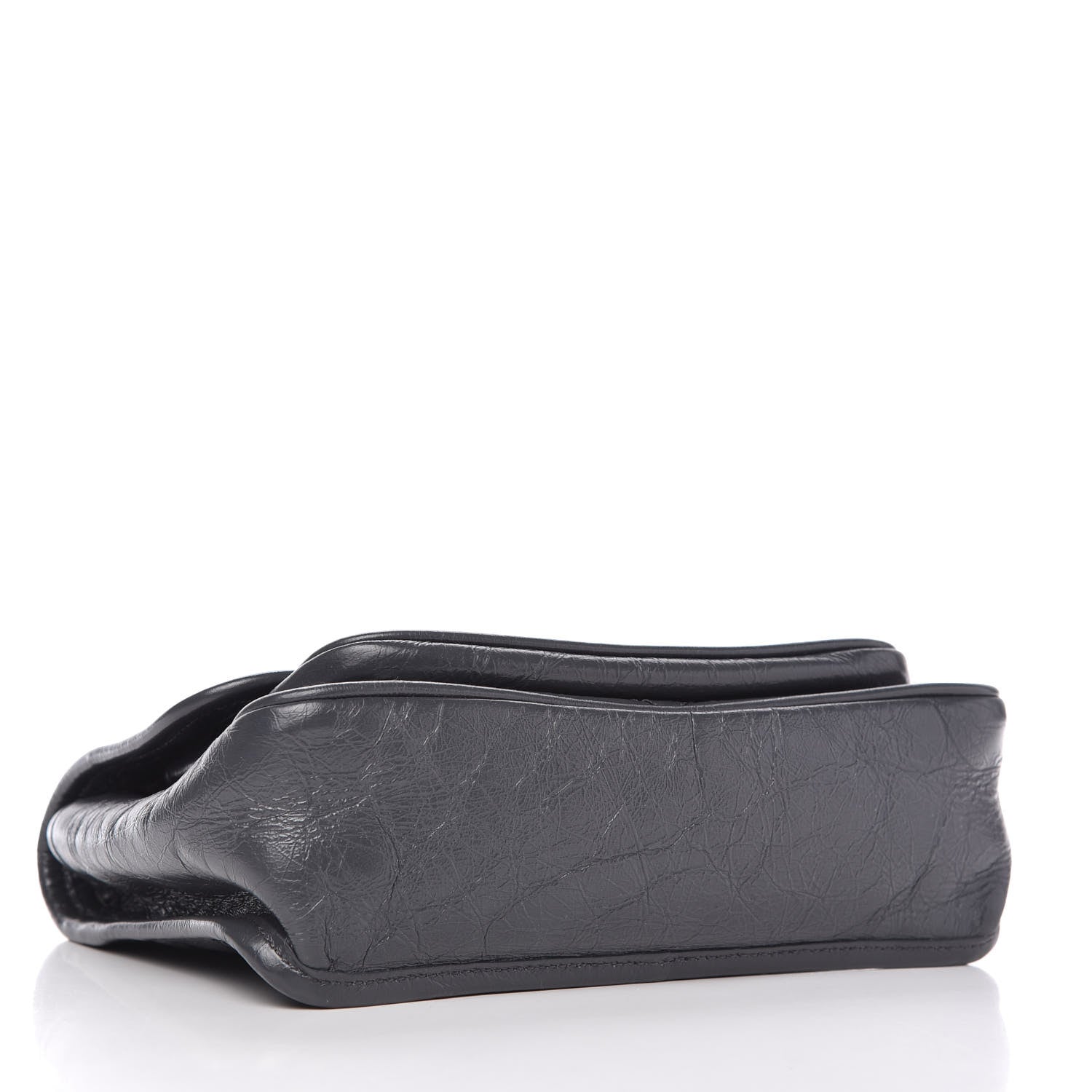 Saint Laurent Crinkled Calfskin Matelasse Monogram Baby Niki Chain Satchel Storm 4 of 10