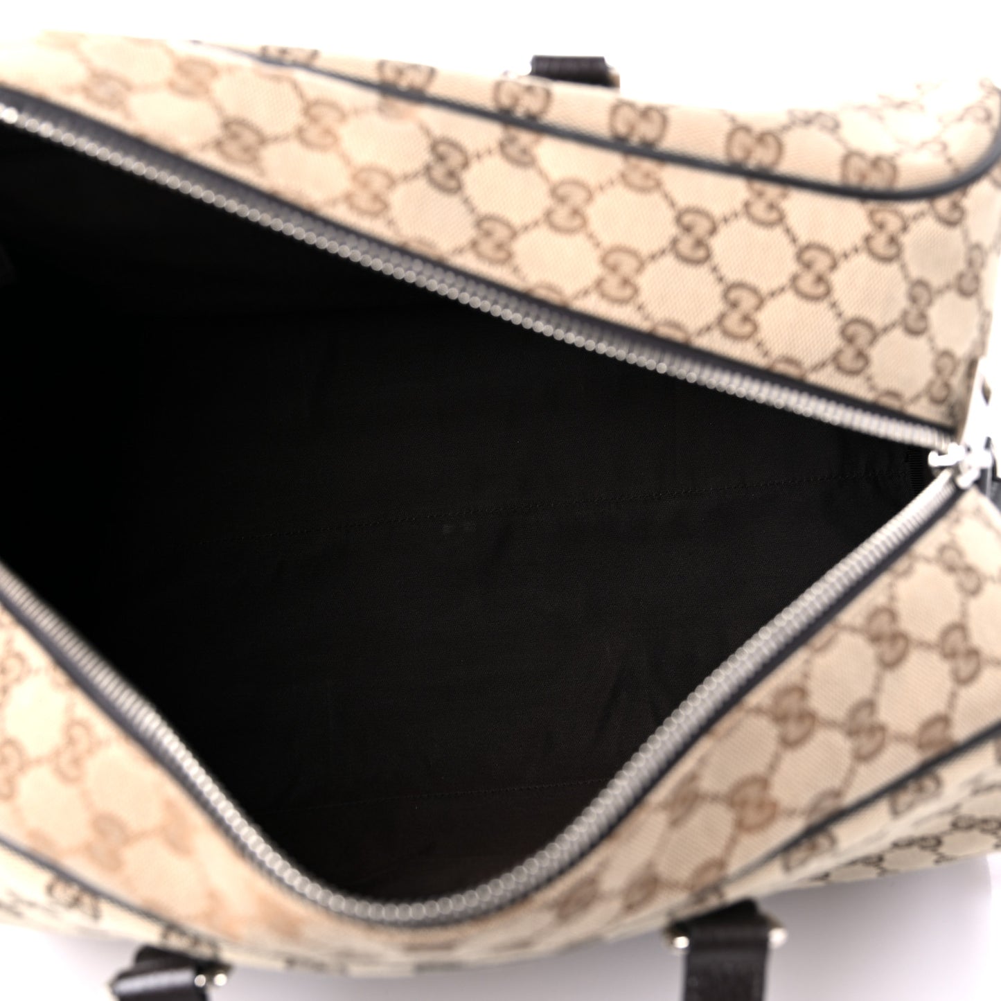 Monogram Dollar Calfskin Boston Duffle Bag Beige Ebony Testa di Moro Marrone Scuro