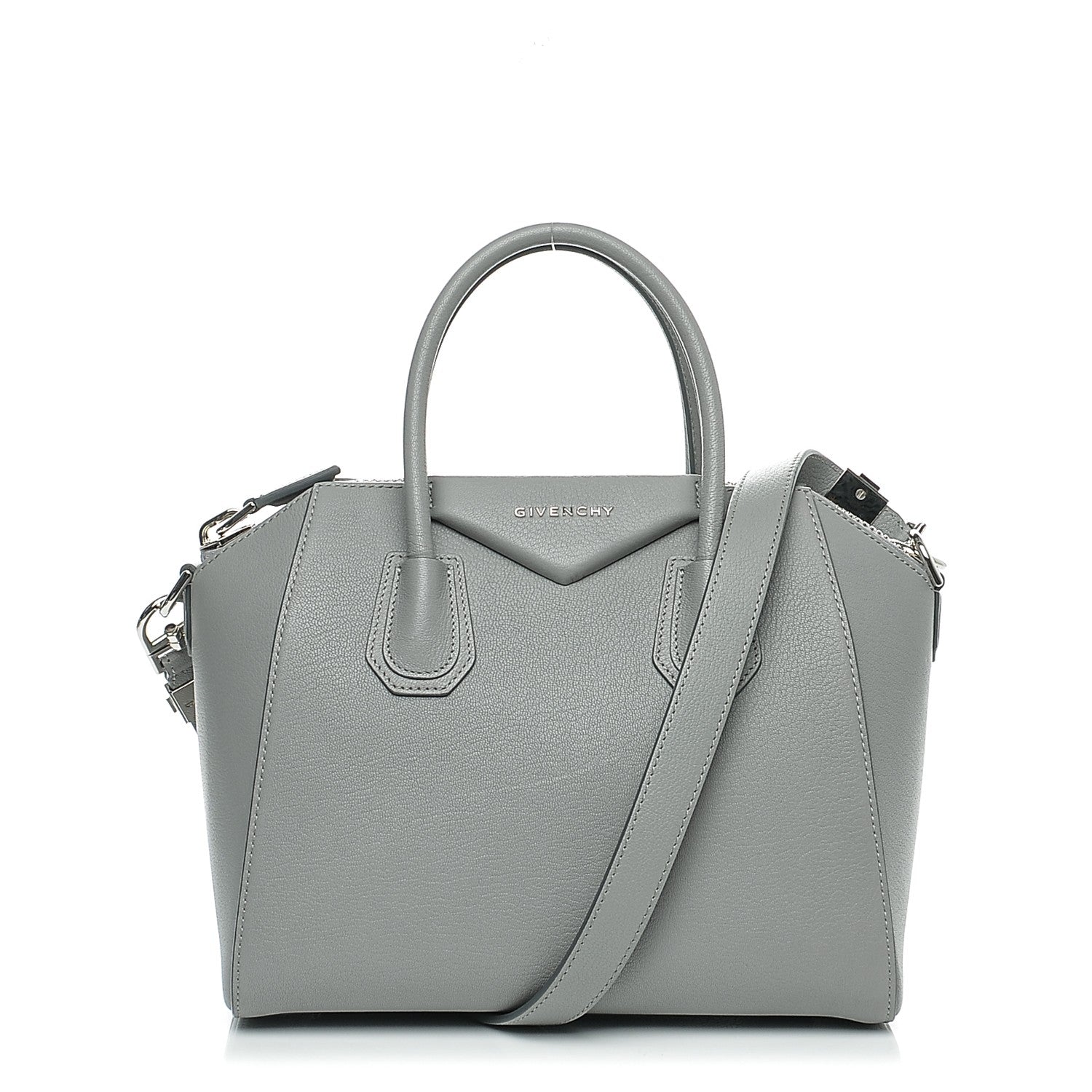 Givenchy Sugar Goatskin Small Antigona Pearl Grey 1 of 6