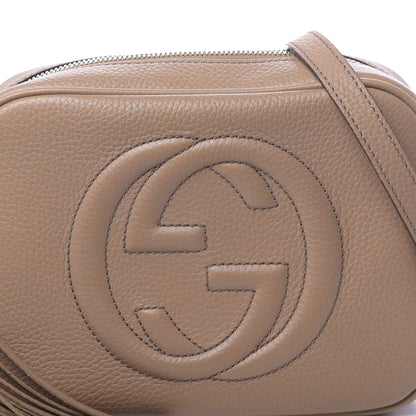 Gucci Pebbled Calfskin Small Soho Disco Bag Camelia 10 of 11