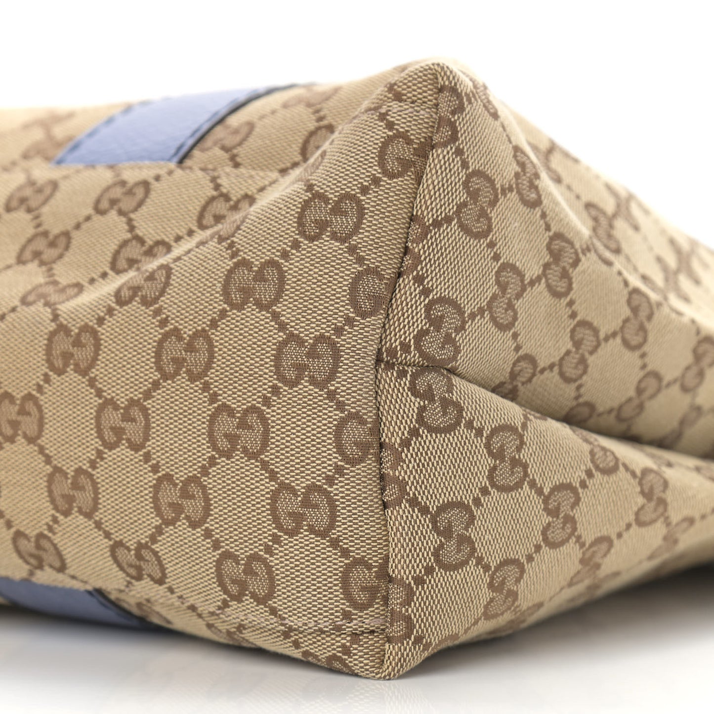 Monogram Medium Bamboo Bar Tote Blue