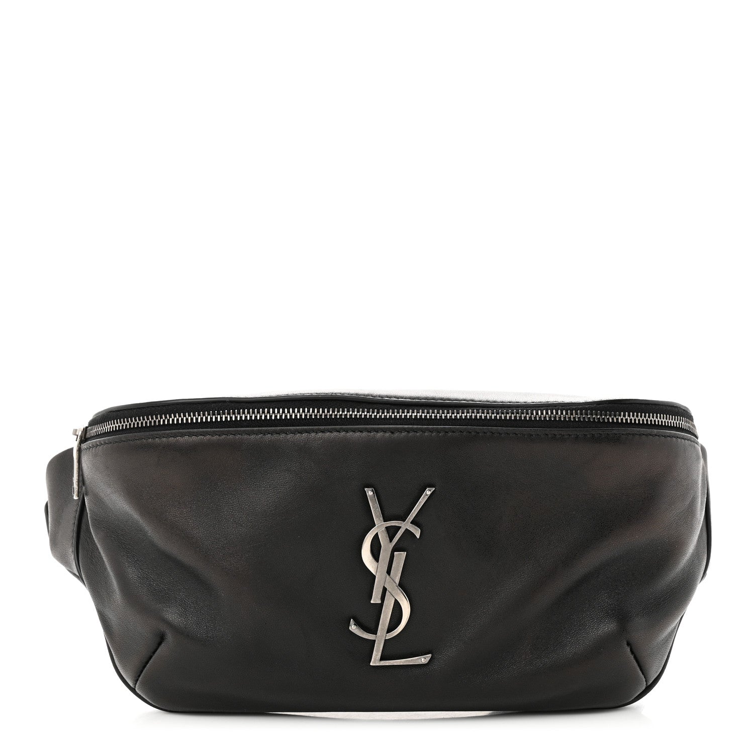 Saint Laurent Calfskin Monogram Belt Bag Black 1 of 11