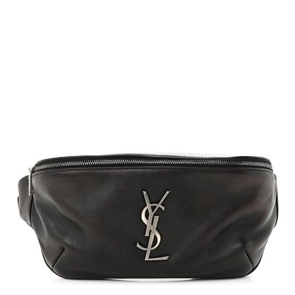 Saint Laurent Calfskin Monogram Belt Bag Black 1 of 11