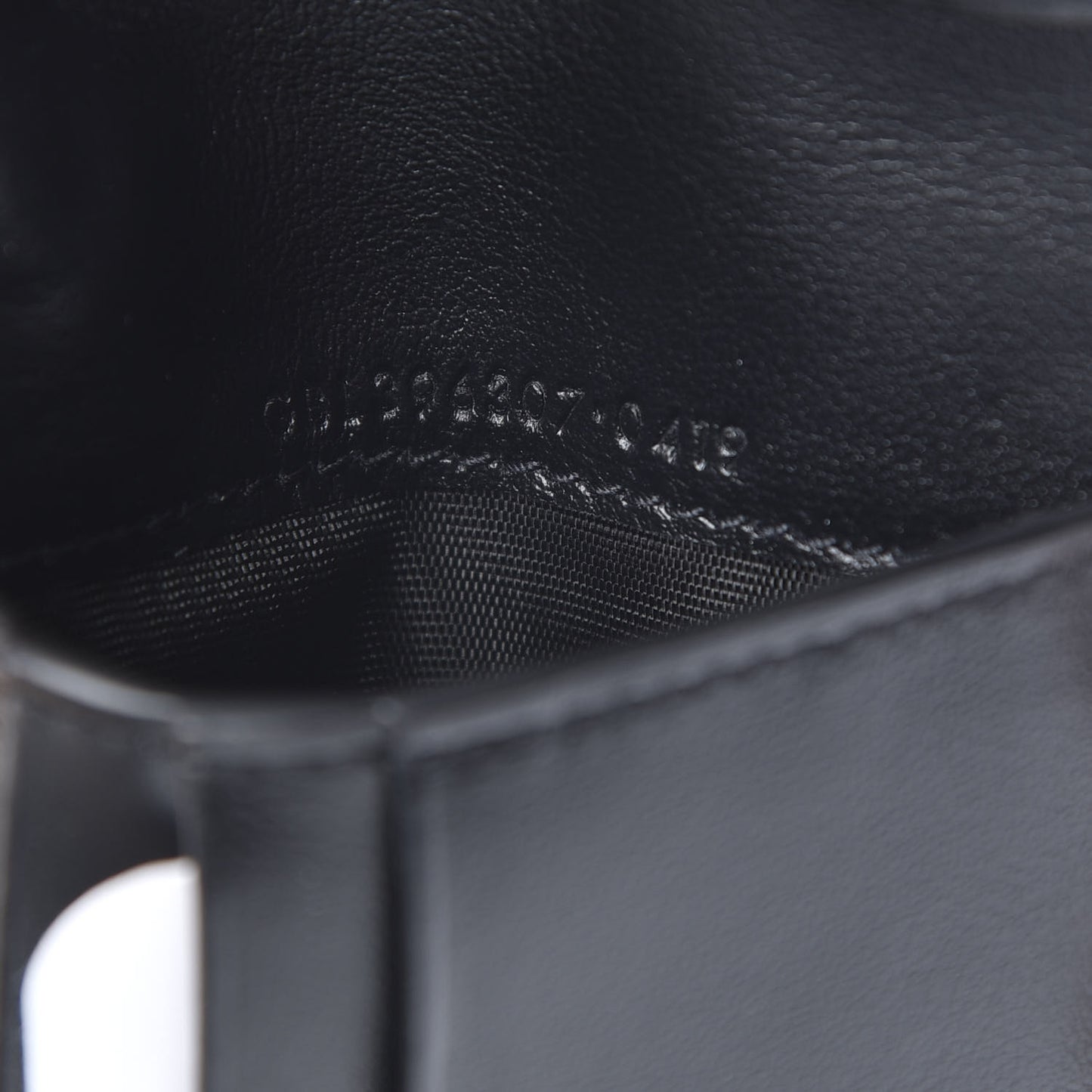 Calfskin Star Print East West Wallet Black
