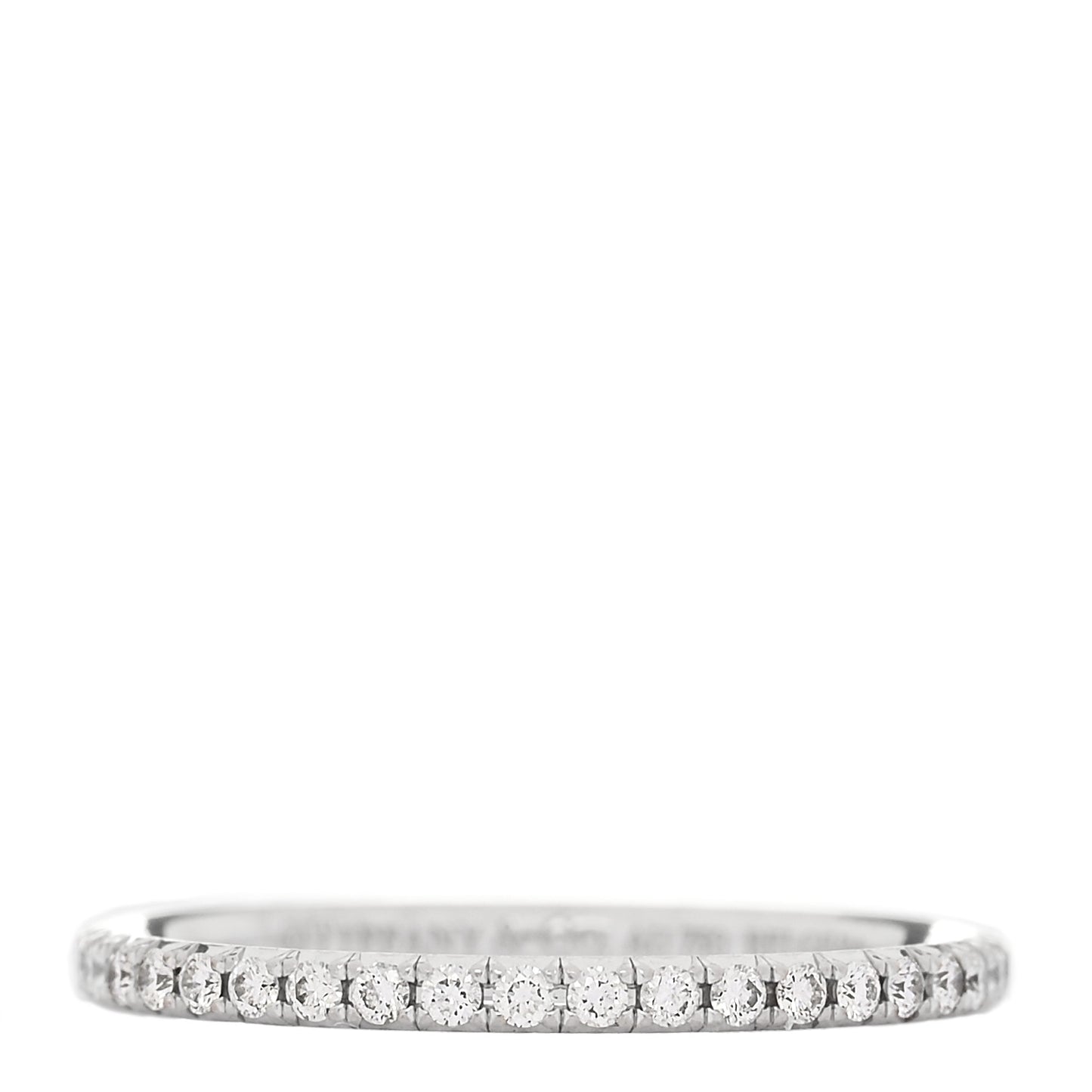 White Gold Diamond Metro Full Eternity Band Ring 49 5